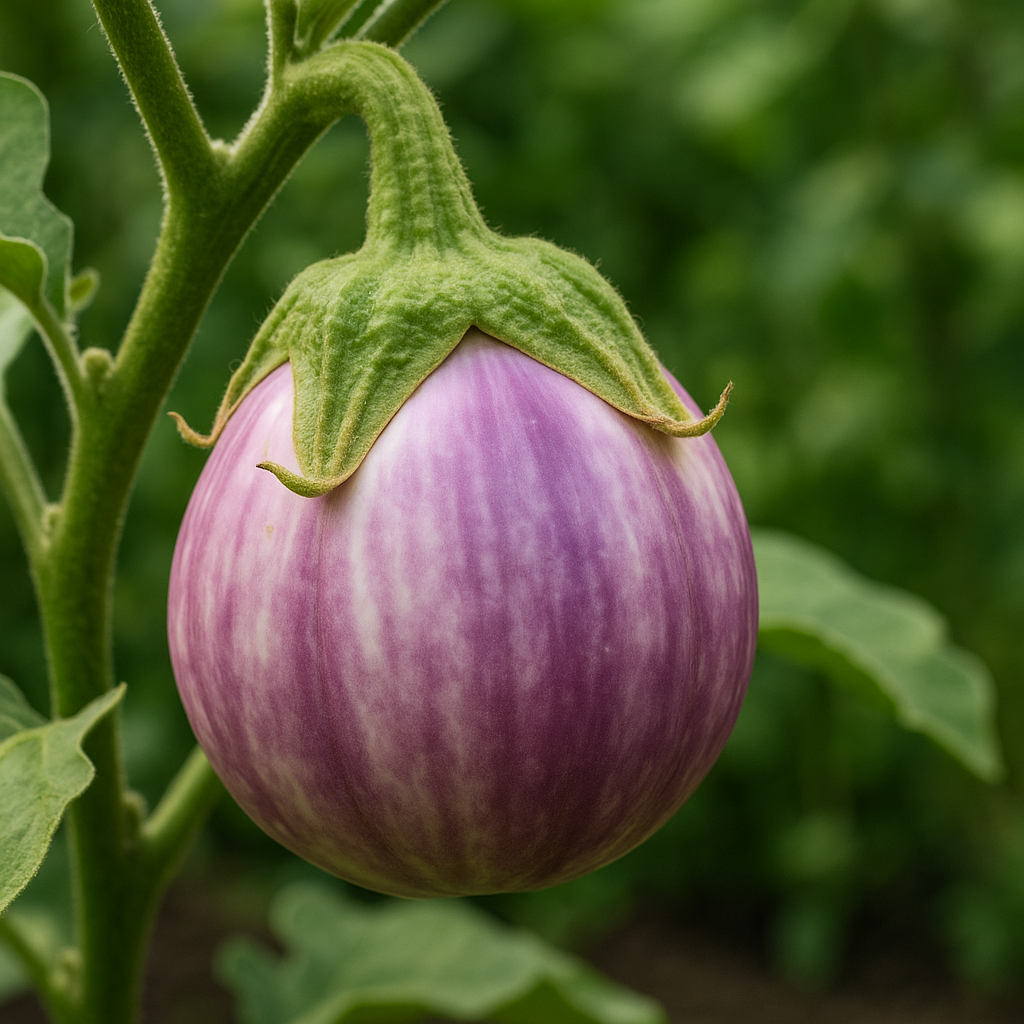 Aubergine 'Rosa Bianca' (Solanum melongena 'Rosa Bianca') - Guide de culture, plantation et entretien