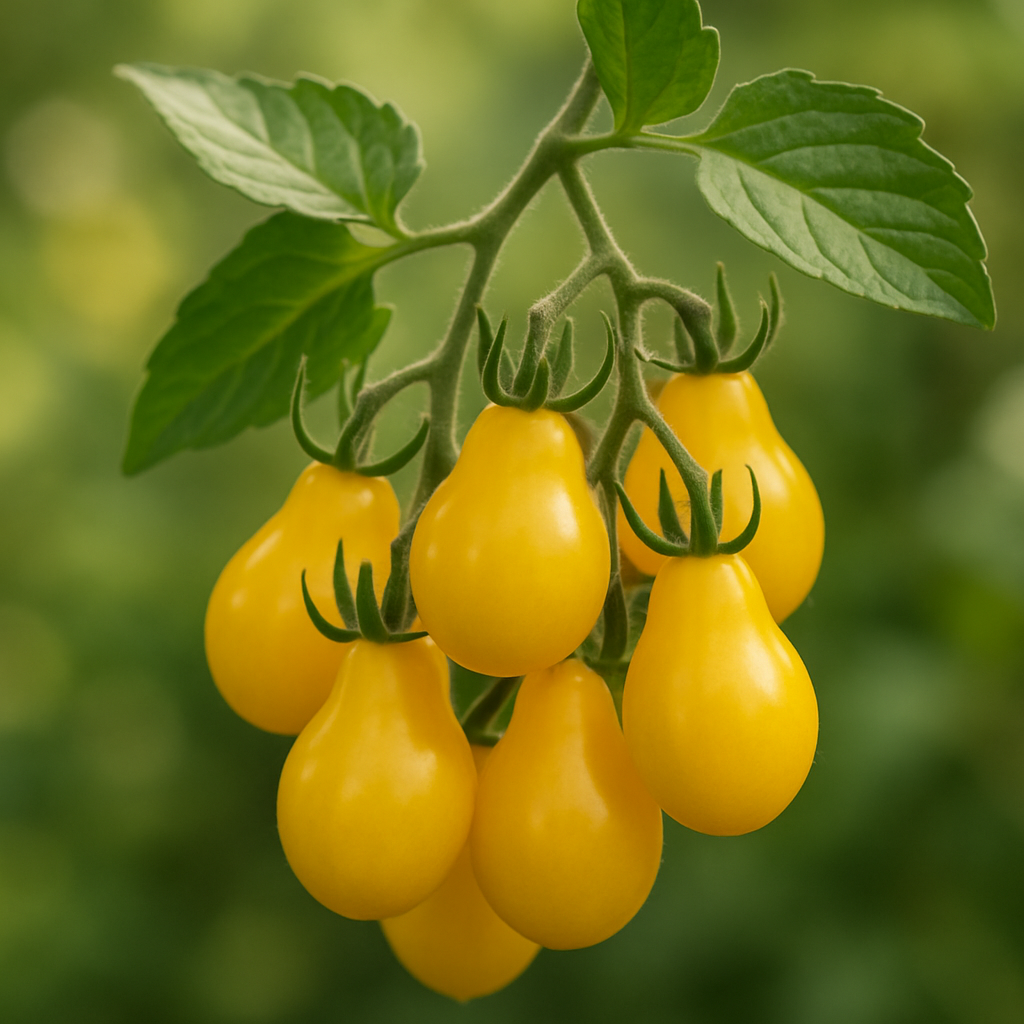 Tomate cerise 'Yellow Pear' (Solanum lycopersicum var. cerasiforme 'Yellow Pear') - Guide de culture, plantation et entretien