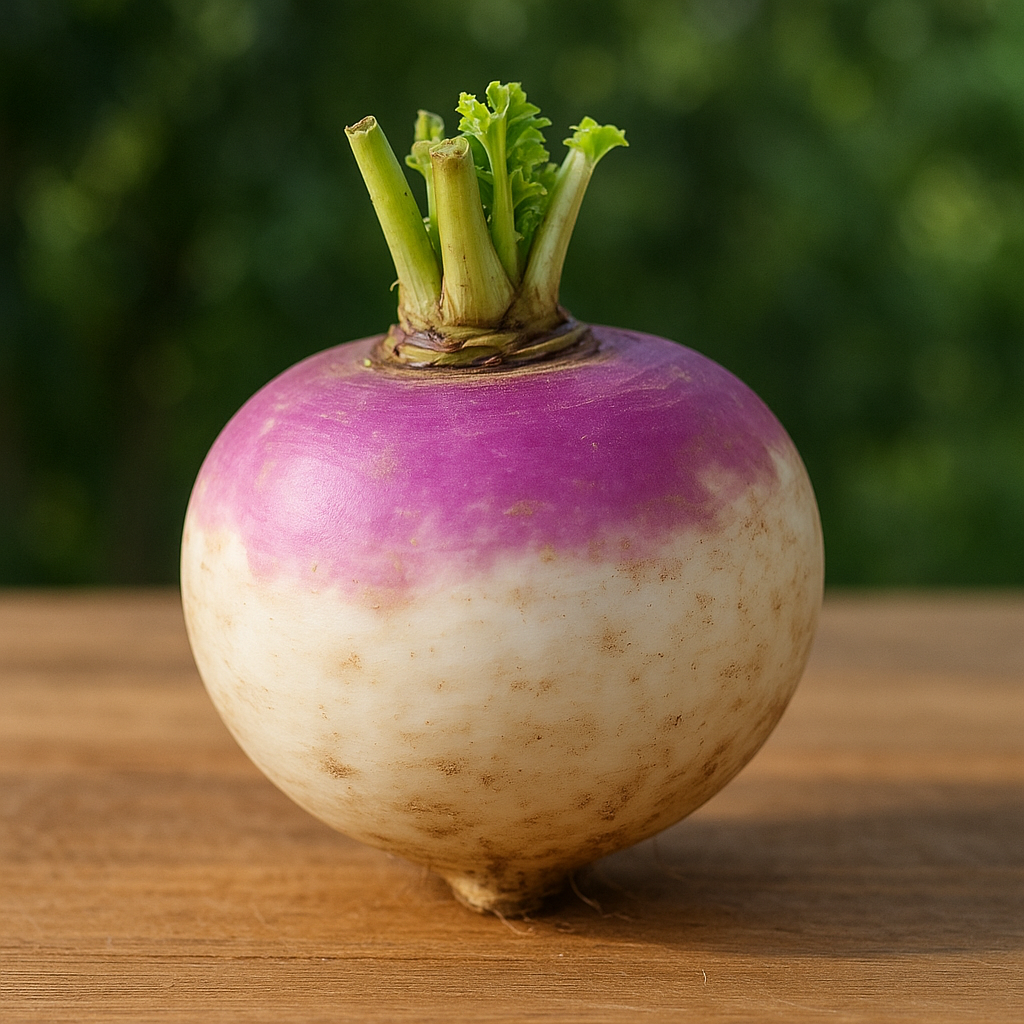 Navet 'Blanc Globe à collet violet' (Brassica rapa subsp. rapa 'Blanc Globe à collet violet') - Guide de culture, plantation et entretien