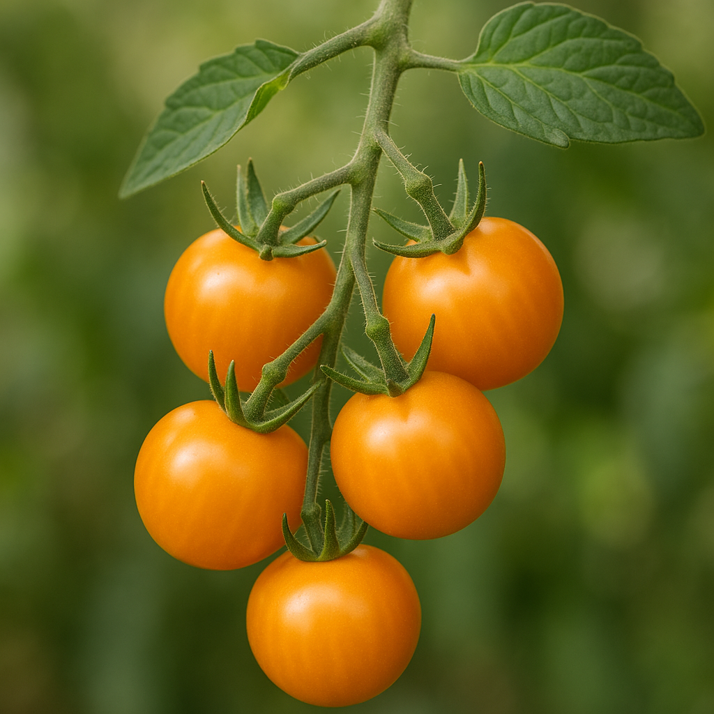 Tomate cerise 'Sungold' (Solanum lycopersicum var. cerasiforme 'Sungold') - Guide de culture, plantation et entretien