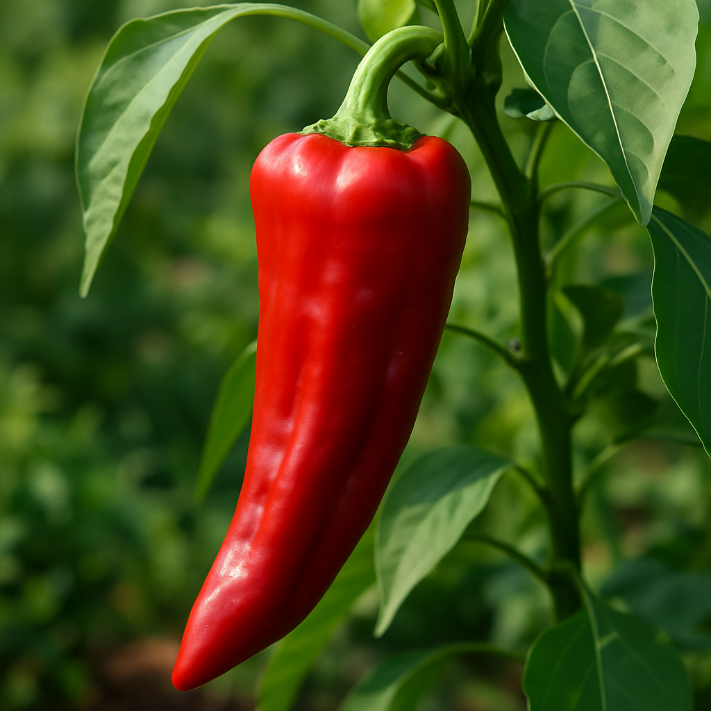 Poivron 'Corno di Toro Rosso' (Capsicum annuum 'Corno di Toro Rosso') - Guide de culture, plantation et entretien