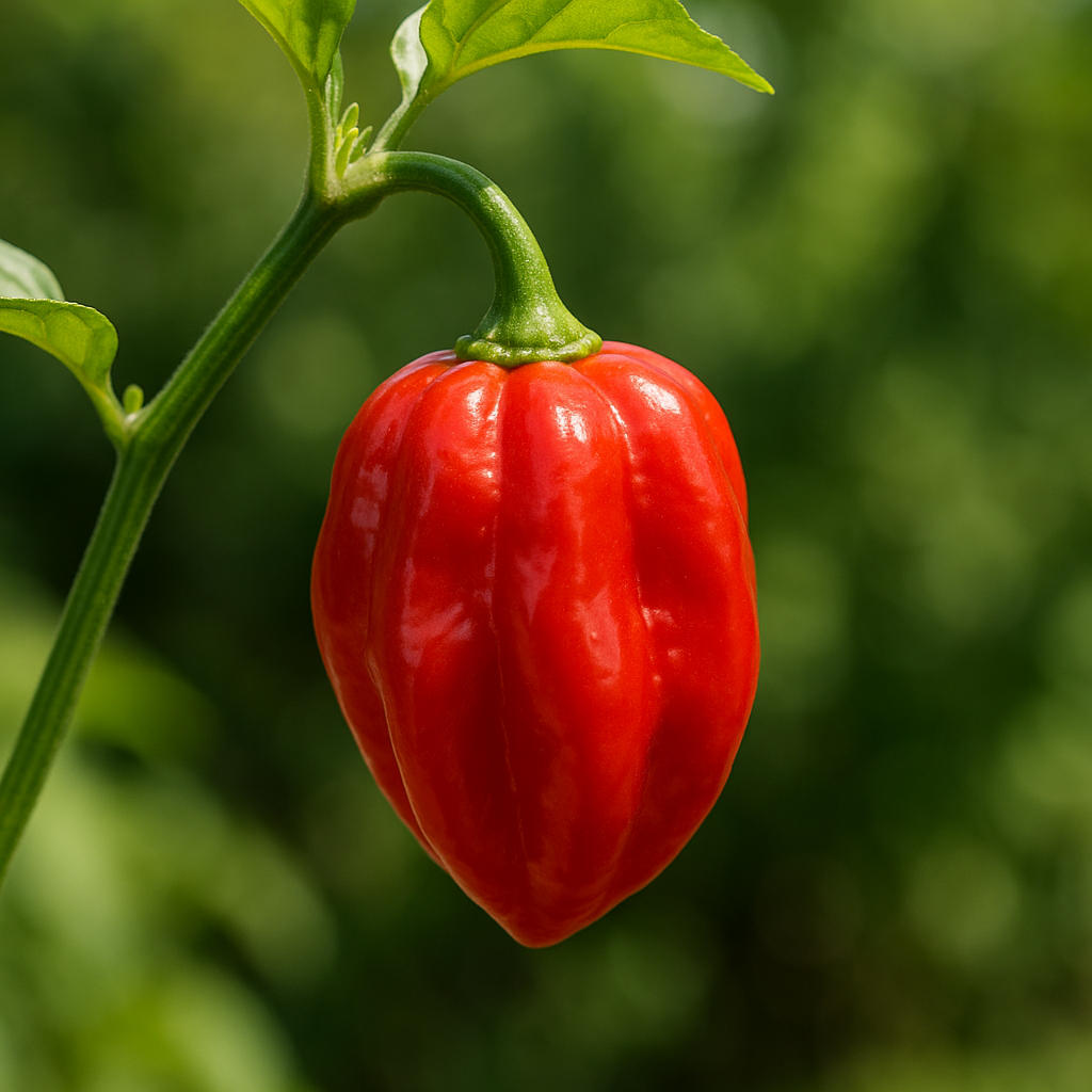 Piment 'Habanero Red Caribbean' (Capsicum chinense 'Habanero Red Caribbean') - Guide de culture, plantation et entretien