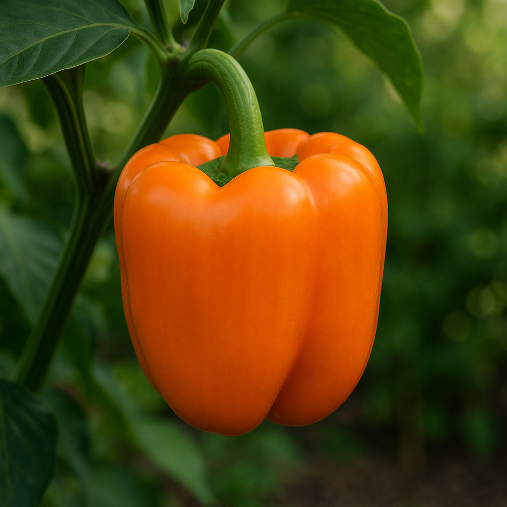 Poivron 'Orange Sun' (Capsicum annuum 'Orange Sun') - Guide de culture, plantation et entretien