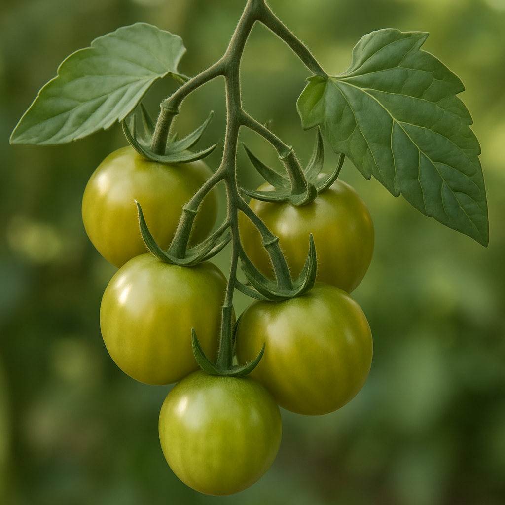 Tomate cerise 'Green Grape' (Solanum lycopersicum var. cerasiforme 'Green Grape') - Guide de culture, plantation et entretien